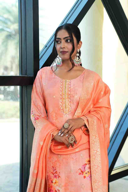 peach-color-embroidery-crush-work-ruffle-style-lehenga-choli-for-any-function