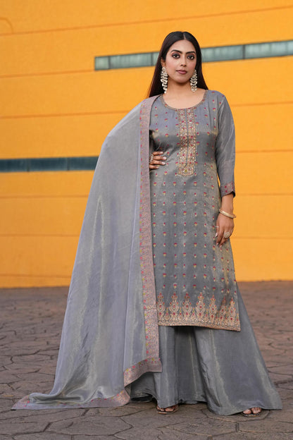gray-color-embroidery-work-designer-lehenga-choli-for-wedding-function