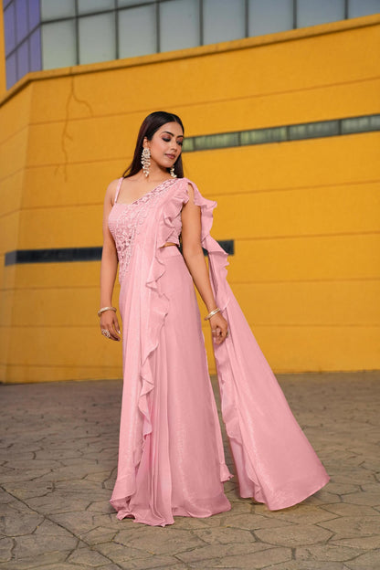 shadding-pink-color-sequence-thread-work-designer-wedding-lehenga-choli-for-wedding-function