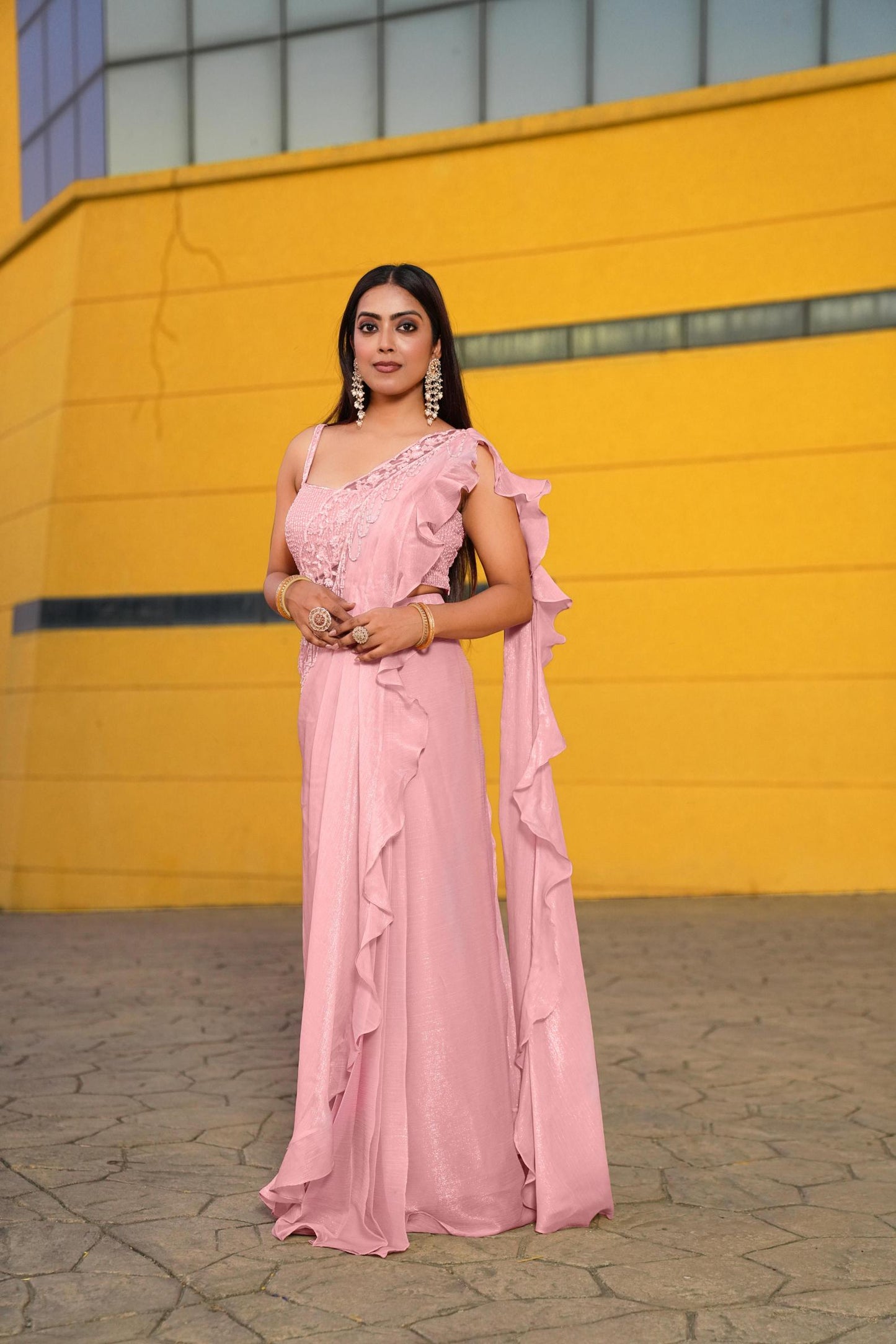 shadding-pink-color-sequence-thread-work-designer-wedding-lehenga-choli-for-wedding-function