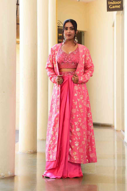 shadding-pink-color-sequence-thread-work-designer-wedding-lehenga-choli-for-wedding-function