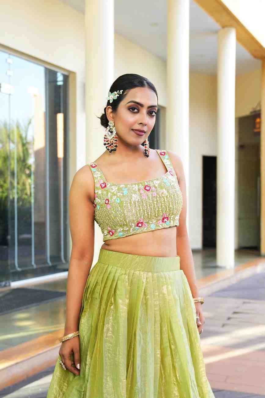 parrot-green-color-sequence-thread-work-designer-wedding-lehenga-choli-for-wedding-function