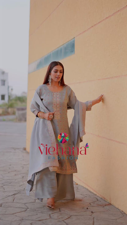 gray-color-embroidery-work-designer-lehenga-choli-for-wedding-function